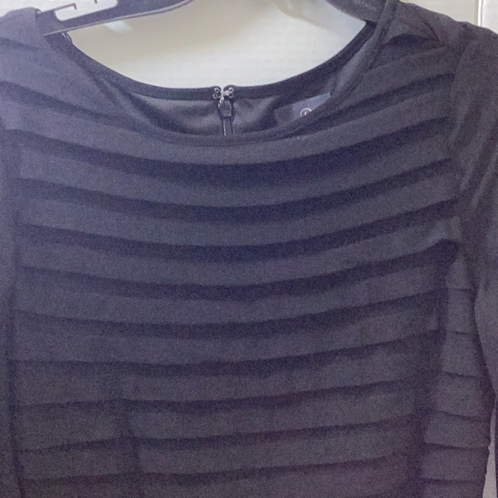 Adrianna Papell - Bell Sleeve Striped Dress - Picture 7 of 13